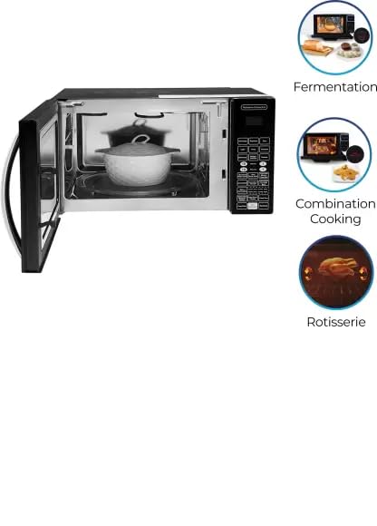 IFB 30BRC3 30L Convection Microwave Oven | Rotisserie | 101 Auto Cook Menus | Steam Clean | Touch Control | Black | 1+3 Year Warranty