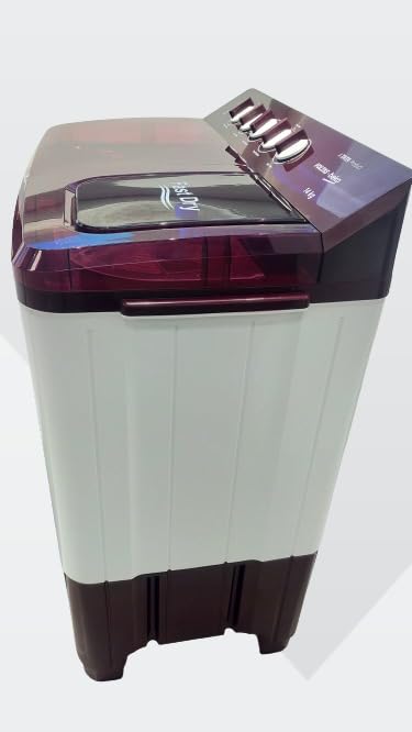 Voltas Beko WTT140UPA/BRSS 14 kg Semi Automatic Top Load Washing Machine Wine Red, White