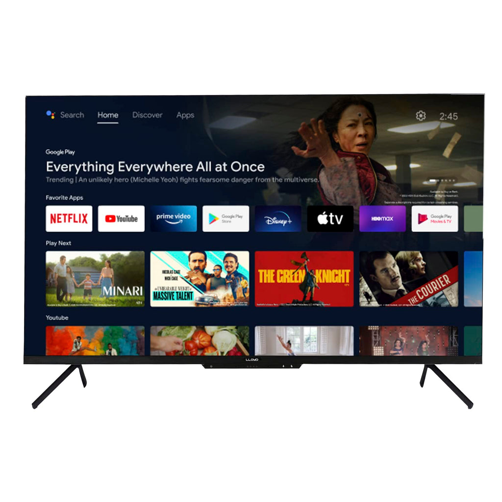 Lloyd 43UX900D 43-Inch 4K Ultra HD Smart LED Google TV | Dolby Vision & Atmos | AI Quad-Core Processor | Hands-Free Voice Control | Dual Band Wi-Fi