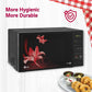 LG MS2043BR 20 L Solo Microwave Oven (Black) – i-Wave Technology, Anti-Bacterial Cavity, Steam Clean, 44 Auto Cook Menus, Energy Saving
