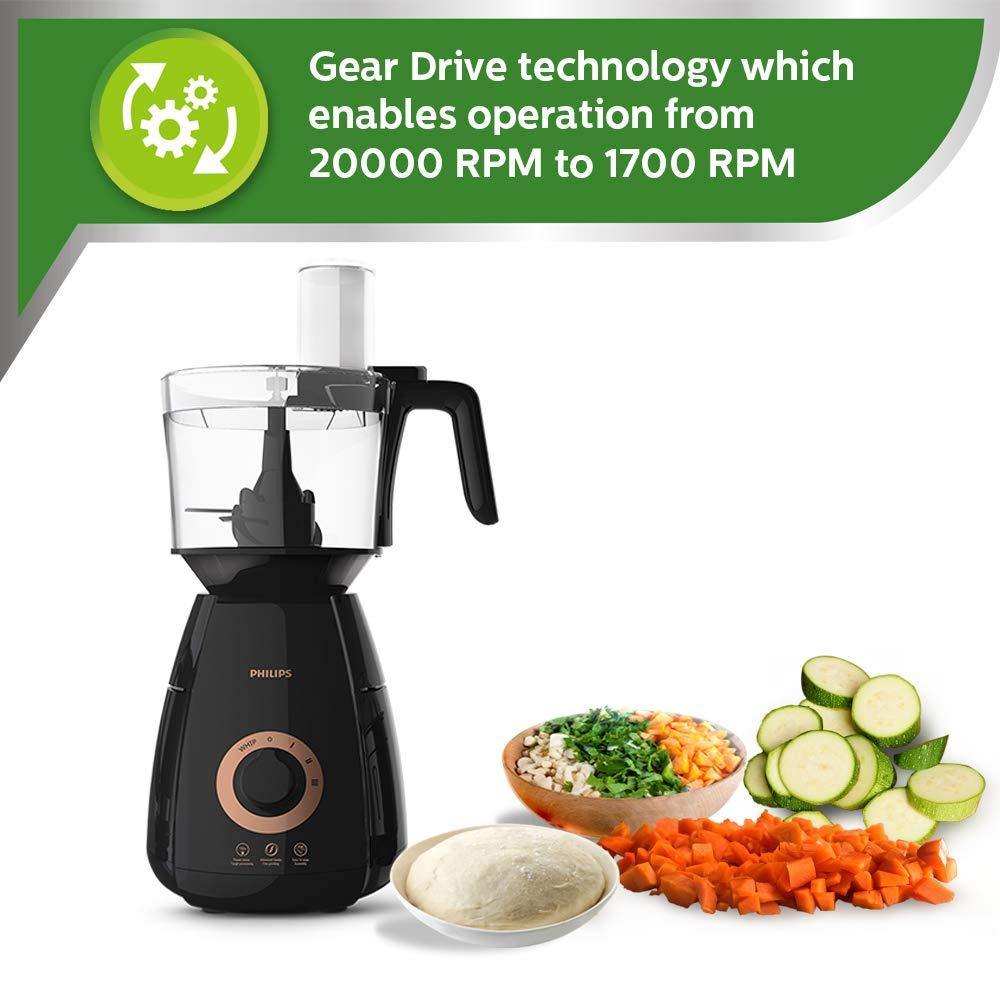 Philips HL7707/00 750W Mixer Grinder with 4 Jars (Black) – PowerChop, Gear Drive, Leak-Proof Design & 24-Hour Delivery from Suraj Electronics
