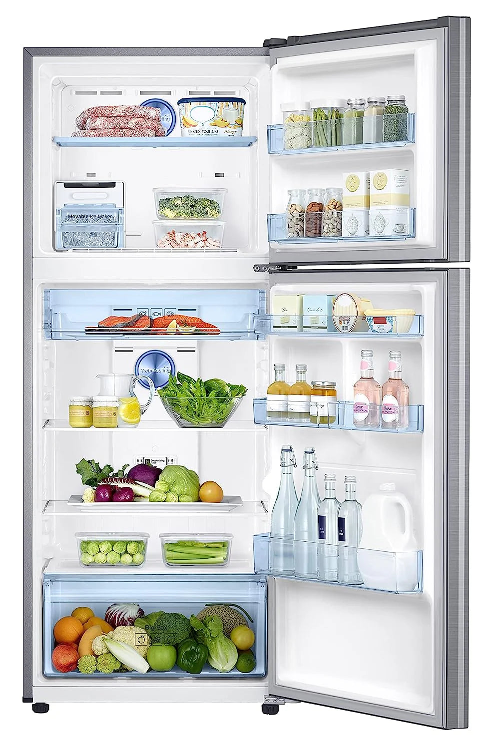Samsung RT39C5531S8/HL 363L 1 Star Inverter Frost-Free Convertible 5 In 1 Double Door Refrigerator Elegant Inox