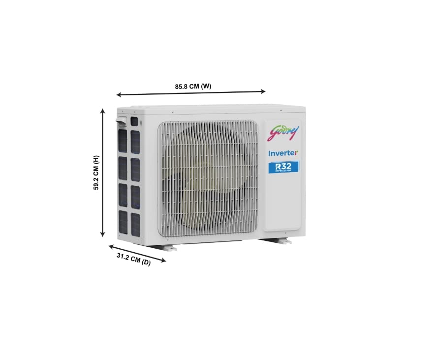 Godrej SIC 24ITC3  2 Ton 3 Star Inverter Split AC with 5-in-1 Convertible Cooling, Copper Condenser, Anti-Viral Filter & R32 Refrigerant