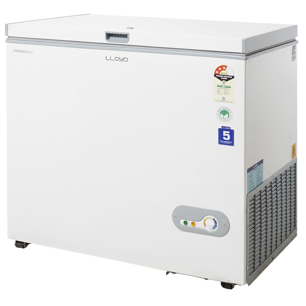 Havells Lloyd GLHT223CSV 200 Litre 3 Star Hard Top Single Door Convertible Deep Freezer, ( White) ( 200 Litre 3 Star)