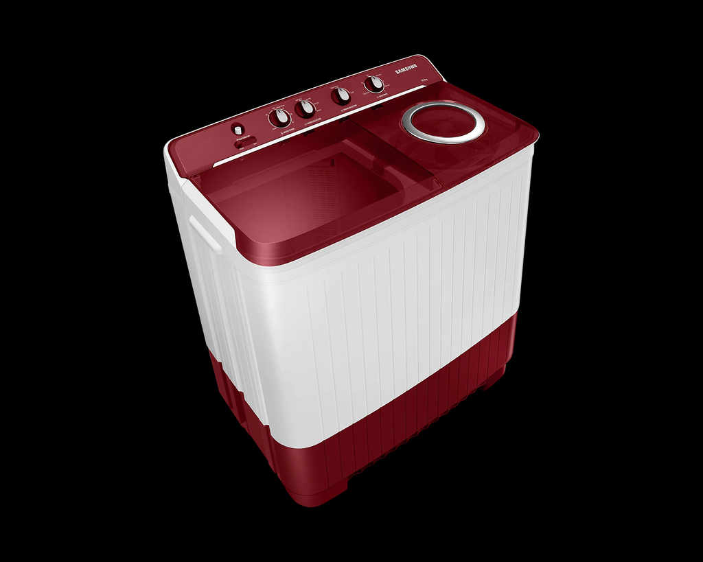Samsung WT11A4600RR 11.5 Kg 5 Star Semi Automatic Top Load Washing Machine | Hexa Storm Pulsator | Magic Mixer | Air Turbo Drying | Rust-Proof Body | Red | Made in India