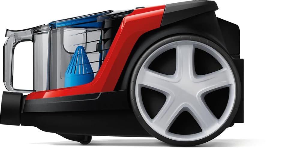 PHILIPS FC9351/01 PowerPro Compact Bagless Vacuum Cleaner – 1900W, PowerCyclone 5 Technology, HEPA Filter, Monza Red