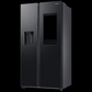 Samsung RS7HCG8543B1HL 615L 5-in-1 Convertible Side-by-Side Refrigerator | Family Hub | View Inside Camera | Wi-Fi Enabled | Digital Inverter Compressor | Non-Plumbing Dispenser | EZ Clean Black | 3 Star