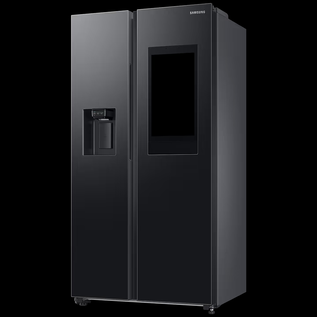 Samsung RS7HCG8543B1HL 615L 5-in-1 Convertible Side-by-Side Refrigerator | Family Hub | View Inside Camera | Wi-Fi Enabled | Digital Inverter Compressor | Non-Plumbing Dispenser | EZ Clean Black | 3 Star