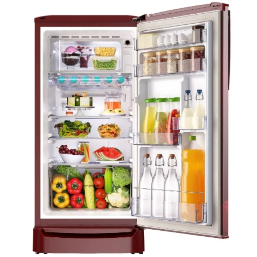 Godrej RD ERIOPLS 205B THF SS WN 180 L 2 Star Direct Cool Turbo Cooling Technology With Upto 24 Days farm Freshness Single Door Refrigerator (Sunset Wine)