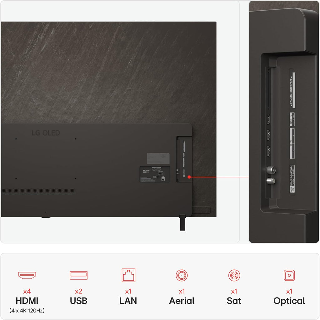 LG OLED77B56LA 77 inch 4K OLED Smart TV (2025 Model) with α8 AI Processor Gen2, Dolby Atmos, Dolby Vision, Filmmaker Mode, 120Hz Refresh Rate & webOS 25