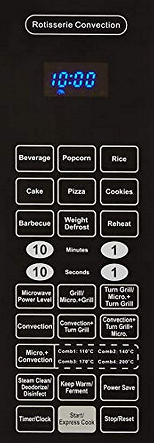 IFB 30FRC2 30 L Convection Microwave Oven (Black, Floral Design, Rotisserie, 101 Auto Cook Menus, Steam Clean, 3-Year Magnetron Warranty)