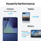 Samsung Galaxy Z Flip7 5G Smartphone with Galaxy AI (Blue Shadow, 12GB RAM, 512GB Storage), Ultra Sleek Design with 50MP High-Resolution Camera, Exynos 2500, Google Gemini
