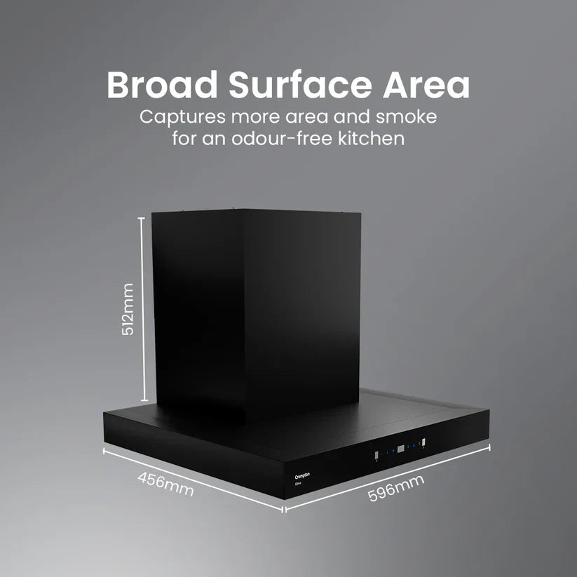 Crompton CHD-ELB60FLE-IND 60cm Filterless Wall Mounted Chimney Eliteo Box Series