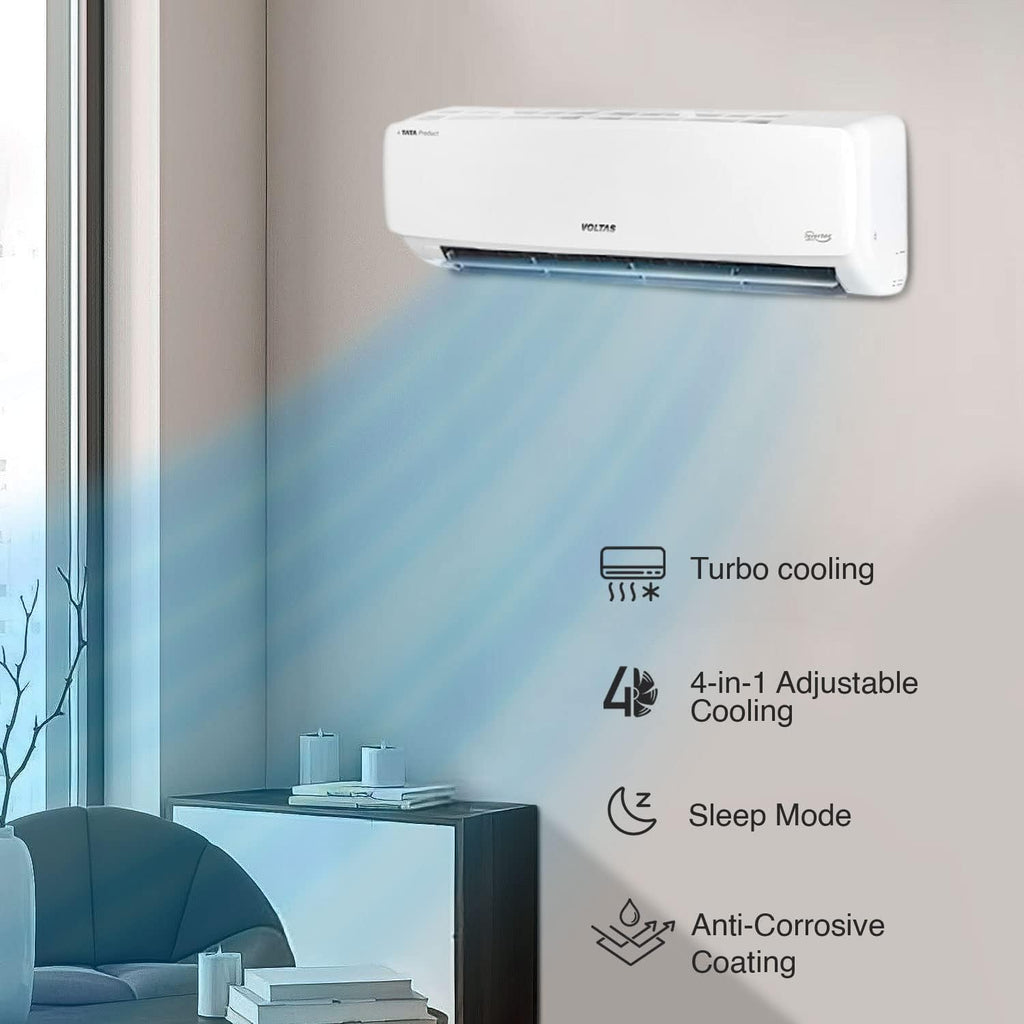 Voltas 185V Vectra Elegant Inverter 1.5 Ton 5 Star  Split Ac