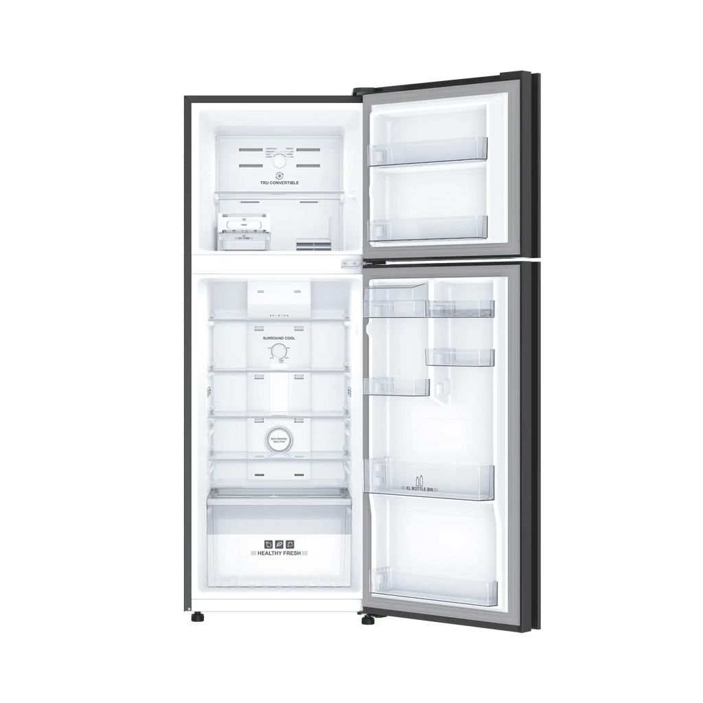 IFB 285 L 2 Star Frost-Free Inverter Double Door Refrigerator (IFBFF-3362IRGT, Glass Finish, Tru Convertible, Surround Cooling, Ripple Gold)