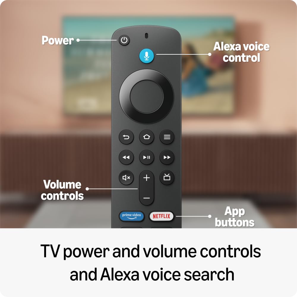 Amazon Fire TV Stick HD 2025 with Alexa Voice Remote (Full HD Streaming, TV Power & Volume Control, Smart Home Integration, Dolby Audio)