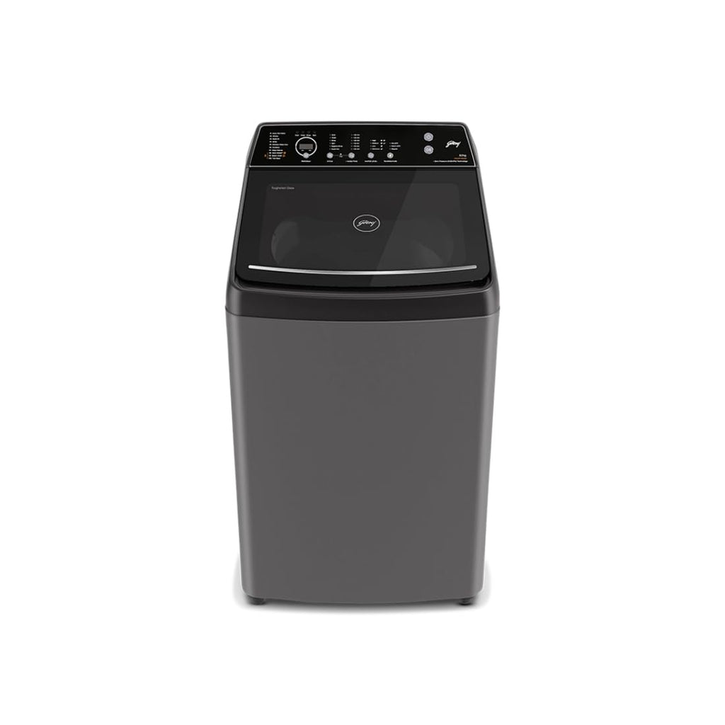 Godrej WTEON VLVT 80 5.0 FDTS MTBK 8 Kg 5 Star Fully-Automatic Top Load Washing Machine (Zero Pressure, 26 Flexi Wash, Metallic Black)