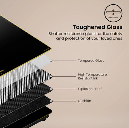 Crompton Oressa CKT-ORR704-MSB 4 Burner 70 cm Slim Glass Cooktop