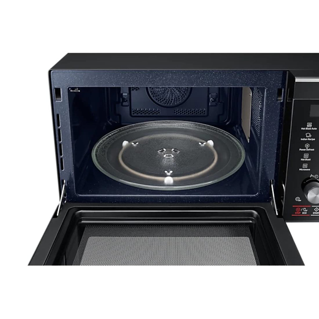 Samsung MC32A7056CK/TL 32L Convection Microwave Oven – Slimfry, Preheat, Eco Mode, Ceramic Interior, Touch & Dial Control (Black)