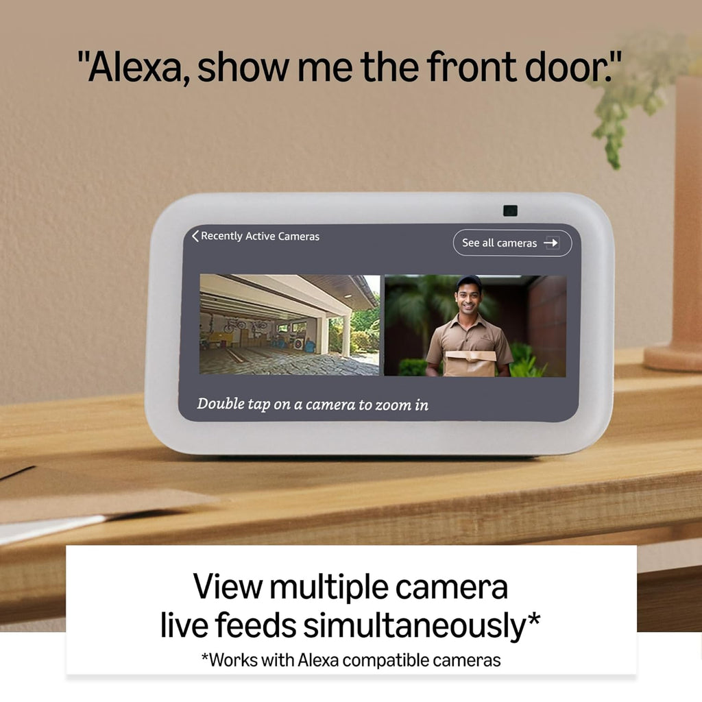 Amazon Echo Show 5 3rd Generation ( Latest Model ) | Smart display with Alexa, 2x bass speaker, clearer sound, camera for home monitoring, bluetooth | Charcoal