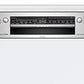 Bosch SMI4IVS00I Serie 4 60 cm Semi-Integrated In-Built Dishwasher (Stainless Steel, Home Connect, Extra Dry, IntensiveZone, Made in Turkey)