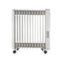 Russell Hobbs ROR13DF 2900W 13-Fin Oil Filled Radiator Room Heater | Smart Digital Heating, Wide Temp Range, 24H Timer, Intelligent Modes, Safety Protection | LED Touch, Foldable Wheels