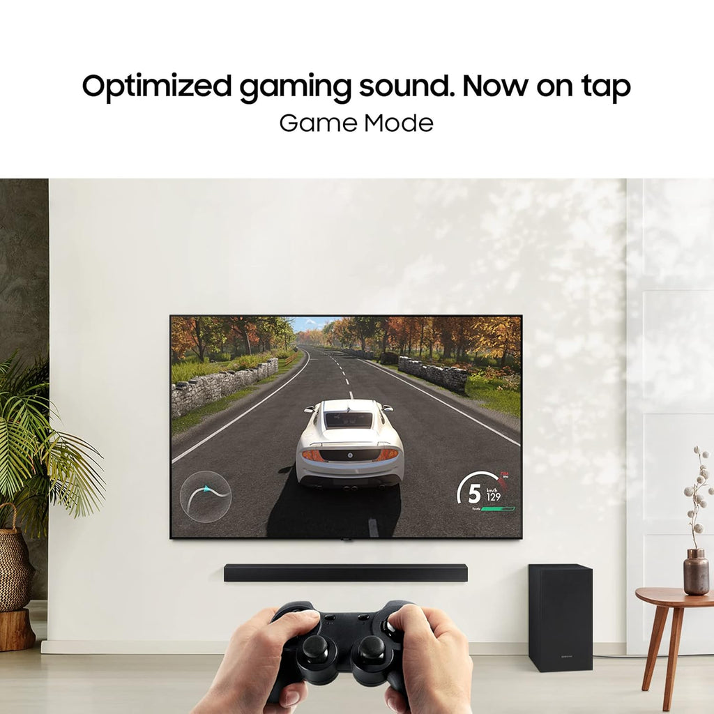 Samsung HW-T42E/XL 150W 2.1 Channel Bluetooth Soundbar with Dolby Digital, Built-in Woofer & Game Mode – Black
