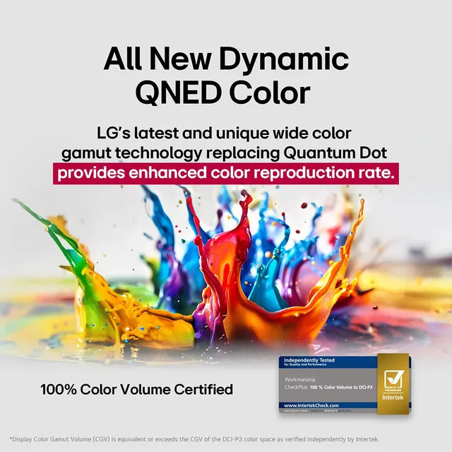 LG 55QNED8BA6A 139 cm (55 Inch) 4K QNED Smart TV | α7 AI Processor 4K Gen8, Dolby Atmos, Filmmaker Mode™, VRR | 2025 Model