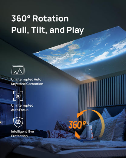 XGIMI MoGo 4 Laser Portable Projector | 550 ISO Lumens, 1080p FHD, Google TV, Harman Kardon Sound, 360° Stand | Suraj Electronics Delhi NCR