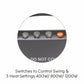 Glen HA7017 HL BL Electric Halogen Room Heater with 3 Heat Settings Grey/Black