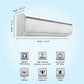 Daikin FTKF50UV16 1.5 Ton 5 Star Inverter Split AC | Power Chill | Copper Condenser | R32 Refrigerant