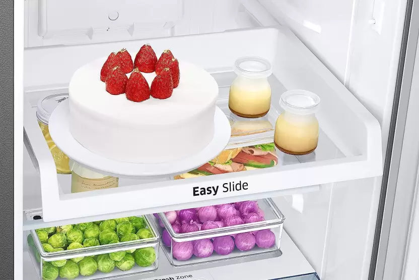 SAMSUNG RT28C3021GS/NL 236 L Frost Free Double Door 1 Star Refrigerator  (GRAY SILVER )