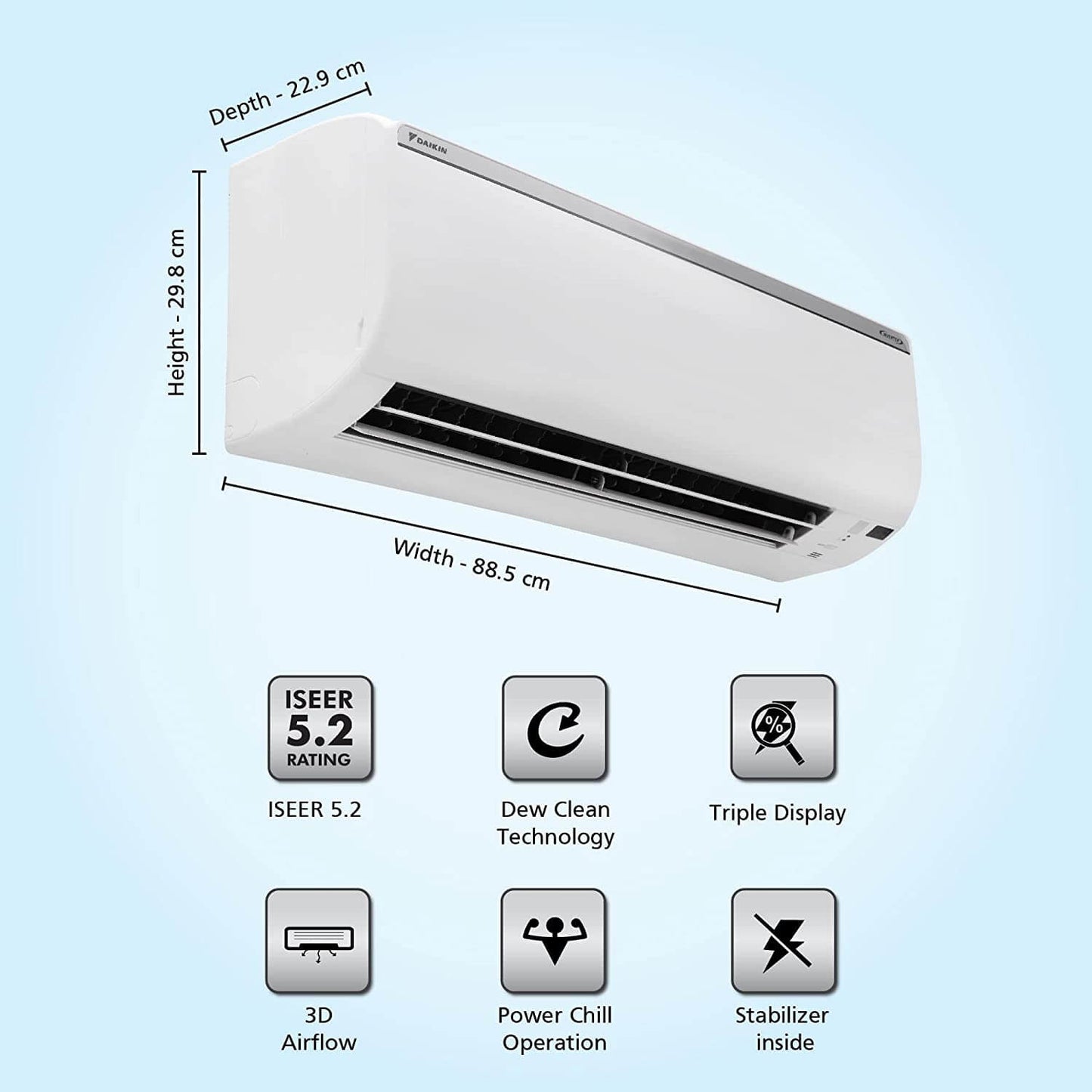 Daikin FTKM60UV16 1.8 Ton 5 Star Inverter Split AC | Dew Clean | PM 2.5 Filter | Coanda Airflow | R32 | Suraj Electronics Delhi NCR