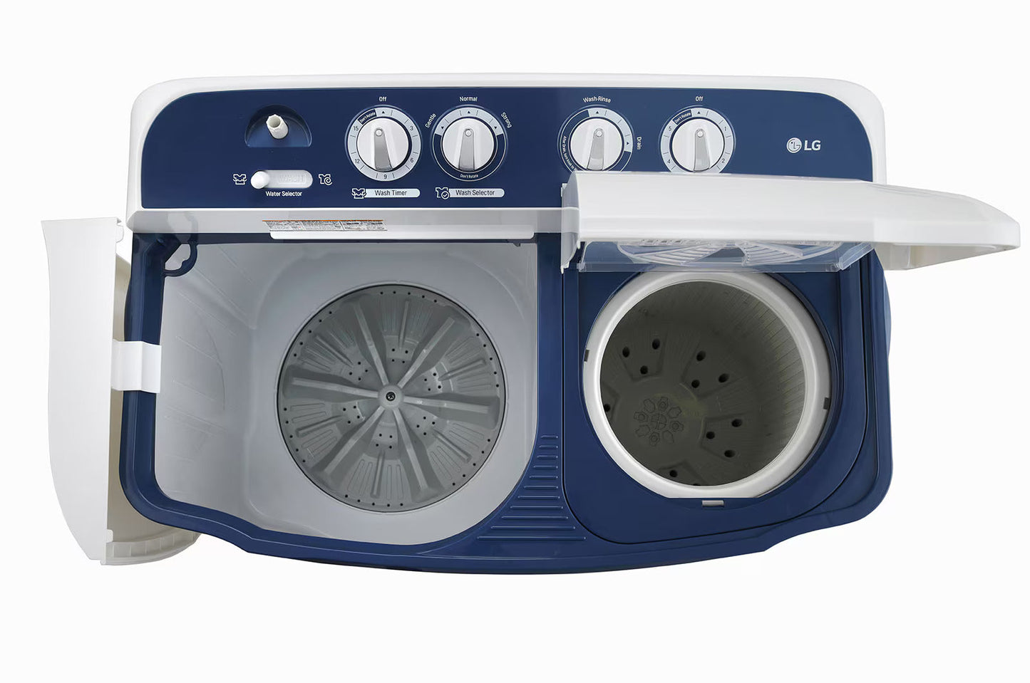 LG P7510RBAZ 7.5 Kg 5 Star Semi-Automatic Top Load Washing Machine – Dark Blue | Roller Jet Pulsator | Collar Scrubber | Rat Away Technology