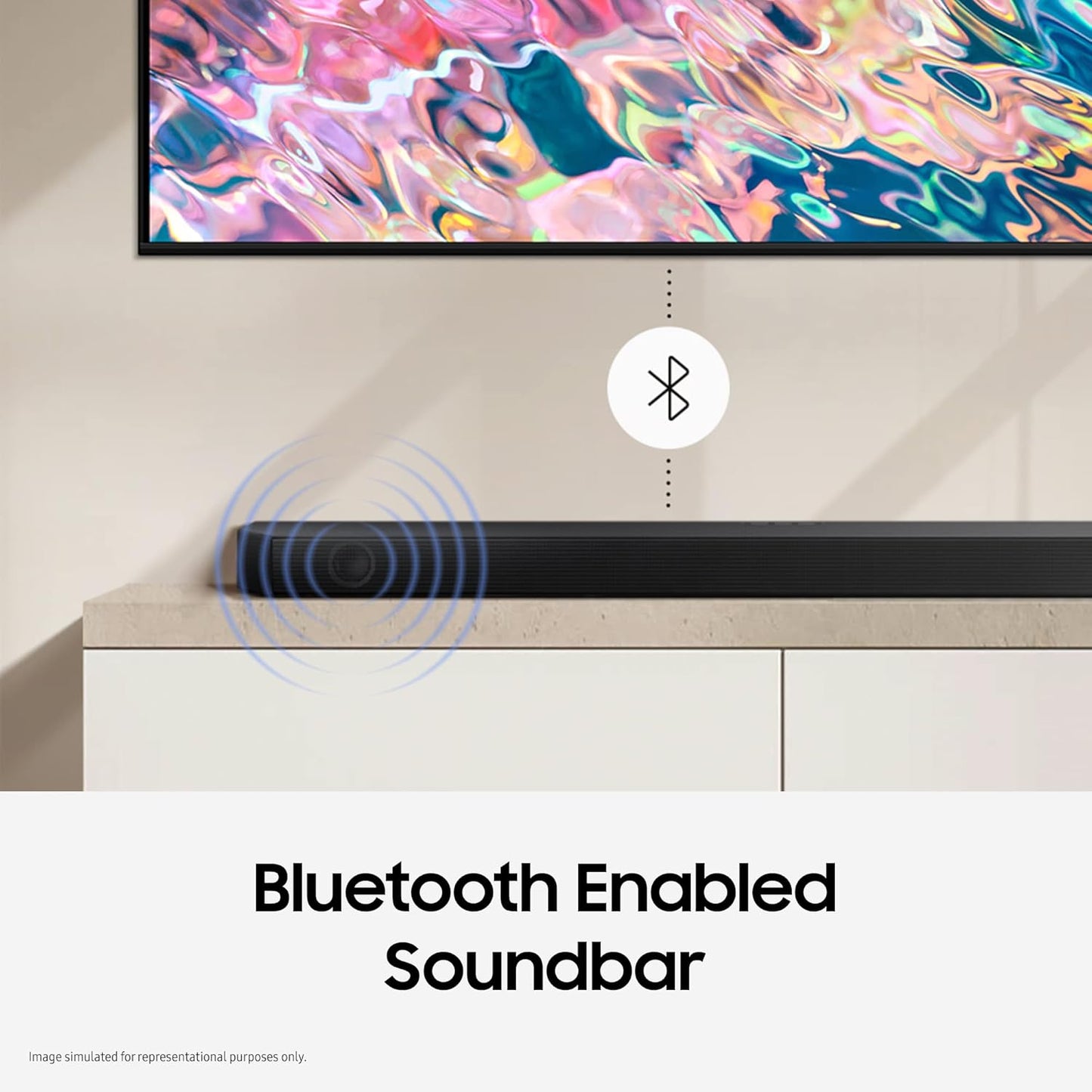 Samsung HW-B450F/XL 2.1 Channel Dolby Digital Soundbar | 300W Power | Wireless Subwoofer | Bluetooth | Game &amp; Bass Boost Modes | Suraj Electronics