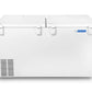 Blue Star CF4-400MEW 400L 4 Star Double Door Deep Freezer (Stainless Steel, High-Density Insulation, Lock & Key, Energy Efficient, White)