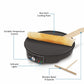 Glen SA-3038N Electric Dosa Maker (1000W, Black) | Adjustable Temperature | Non-Stick Coating | Suraj Electronics Delhi NCR
