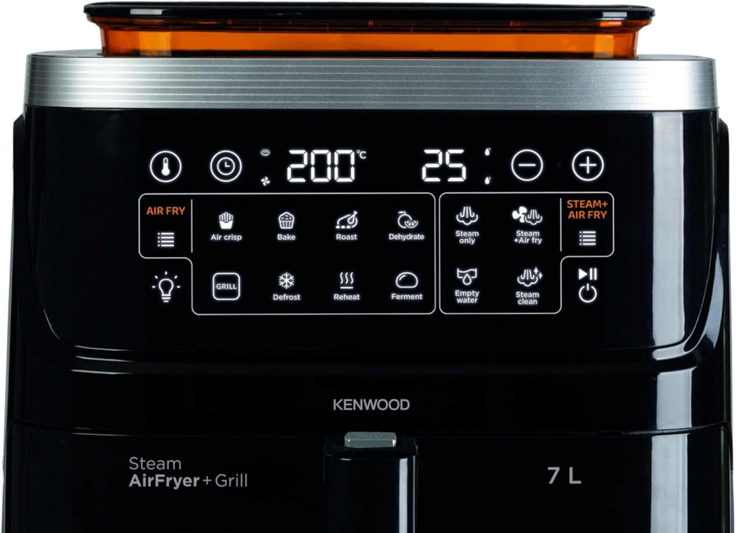 Kenwood HFS92.000BK 3-in-1 Air Fryer &amp; Steamer 7L | Touch Display | Window View | 1700W Rapid Air + Steam Technology | Suraj Electronics Delhi NCR