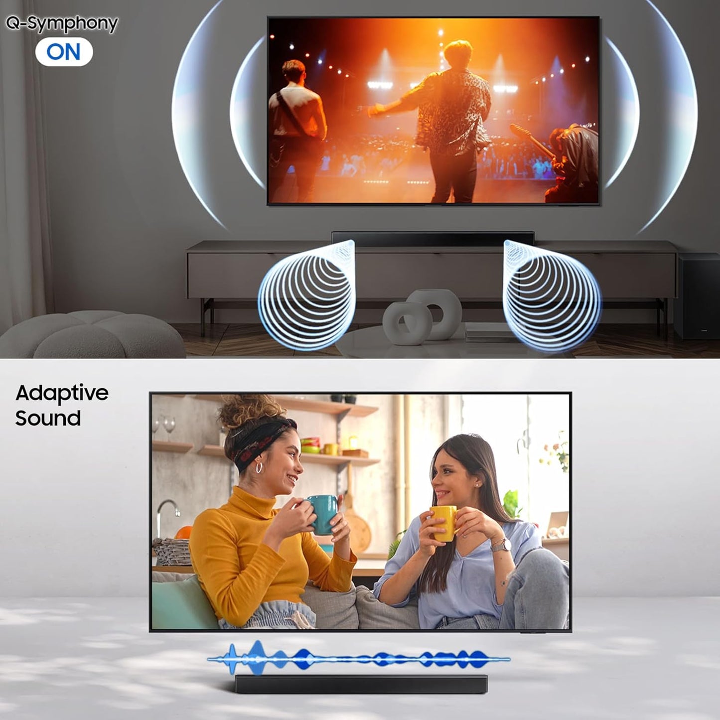 Samsung HW-B650F/XL 370W 3.1ch Soundbar | Dolby Audio | DTS Virtual:X | Q-Symphony | Wireless Subwoofer | HDMI ARC | Suraj Electronics Delhi NCR