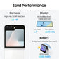 Samsung Galaxy Z Flip7 FE 5G Smartphone with Galaxy AI (Black, 8GB RAM, 256GB Storage), Ultra Sleek Compact Design, 50MP High-Resolution FlexCam, Long-Lasting 4000 mAh Battery, All-New One UI 8