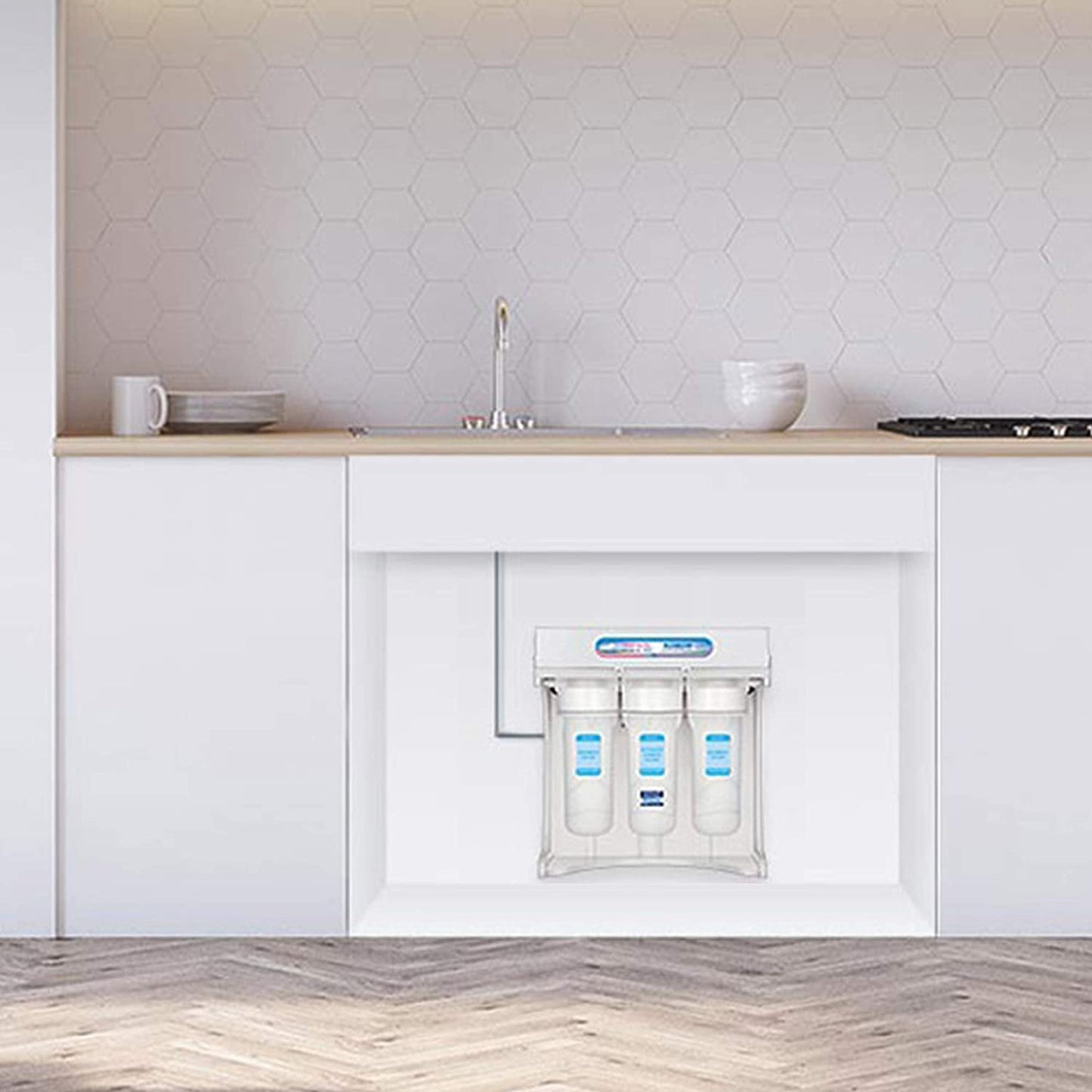 KENT Elite Plus Under the Counter RO+UF+UV+TDS Water Purifier with 40 LPH Capacity & Optional 50L Storage Tank (White)