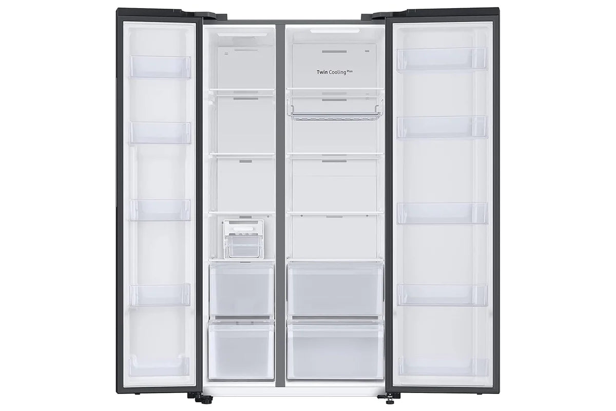 Samsung RS76CG8103B1HL 653L 3 Star Inverter Side-by-Side Refrigerator | Twin Cooling Plus | Wi-Fi Enabled with SmartThings | Black