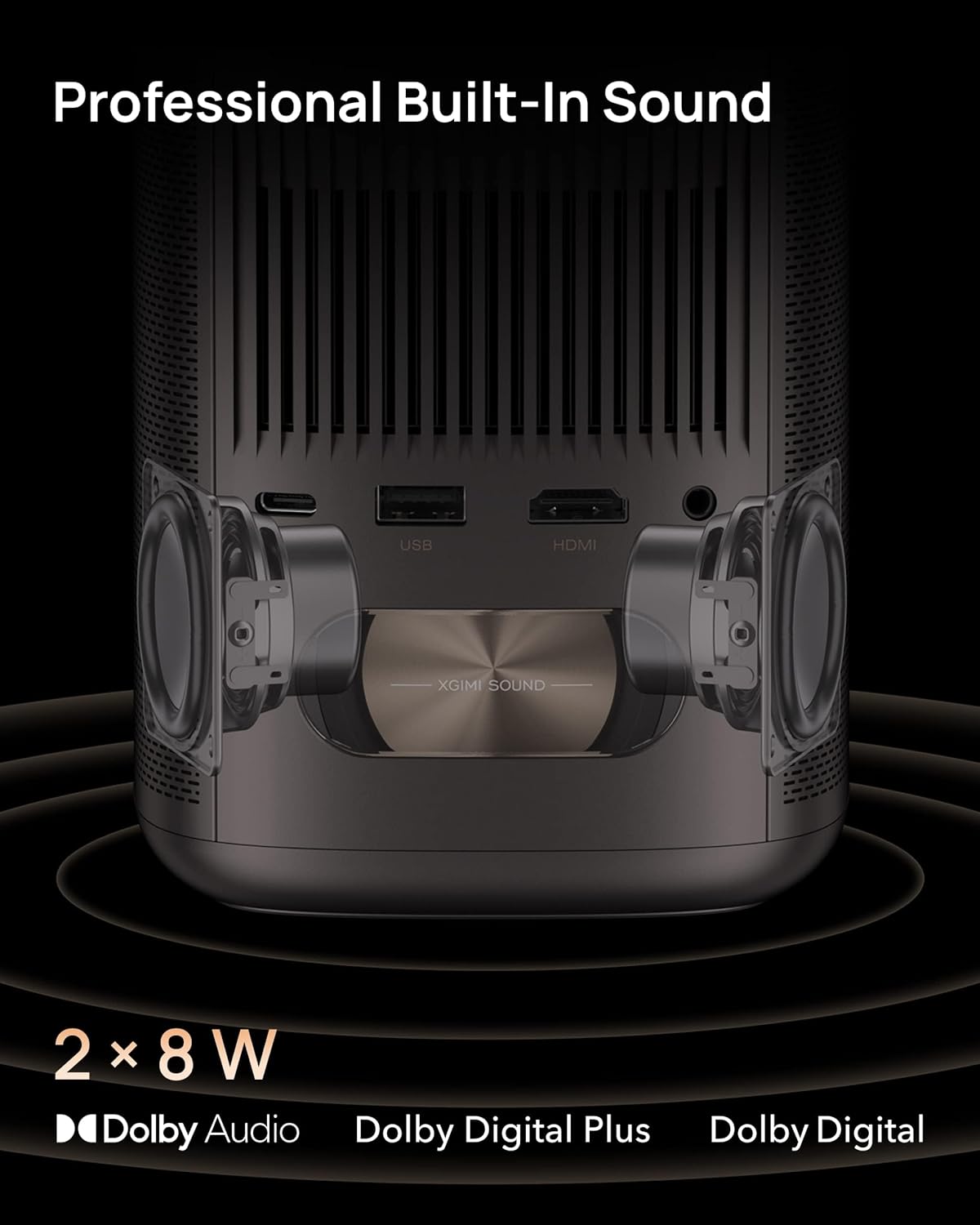 XGIMI MoGo 2 Pro Full HD Portable Projector | 400 ISO Lumens | Android TV 11 | 2×8 W Harman Kardon | Auto Focus &amp; Screen Adaption | Suraj Electronics Delhi NCR