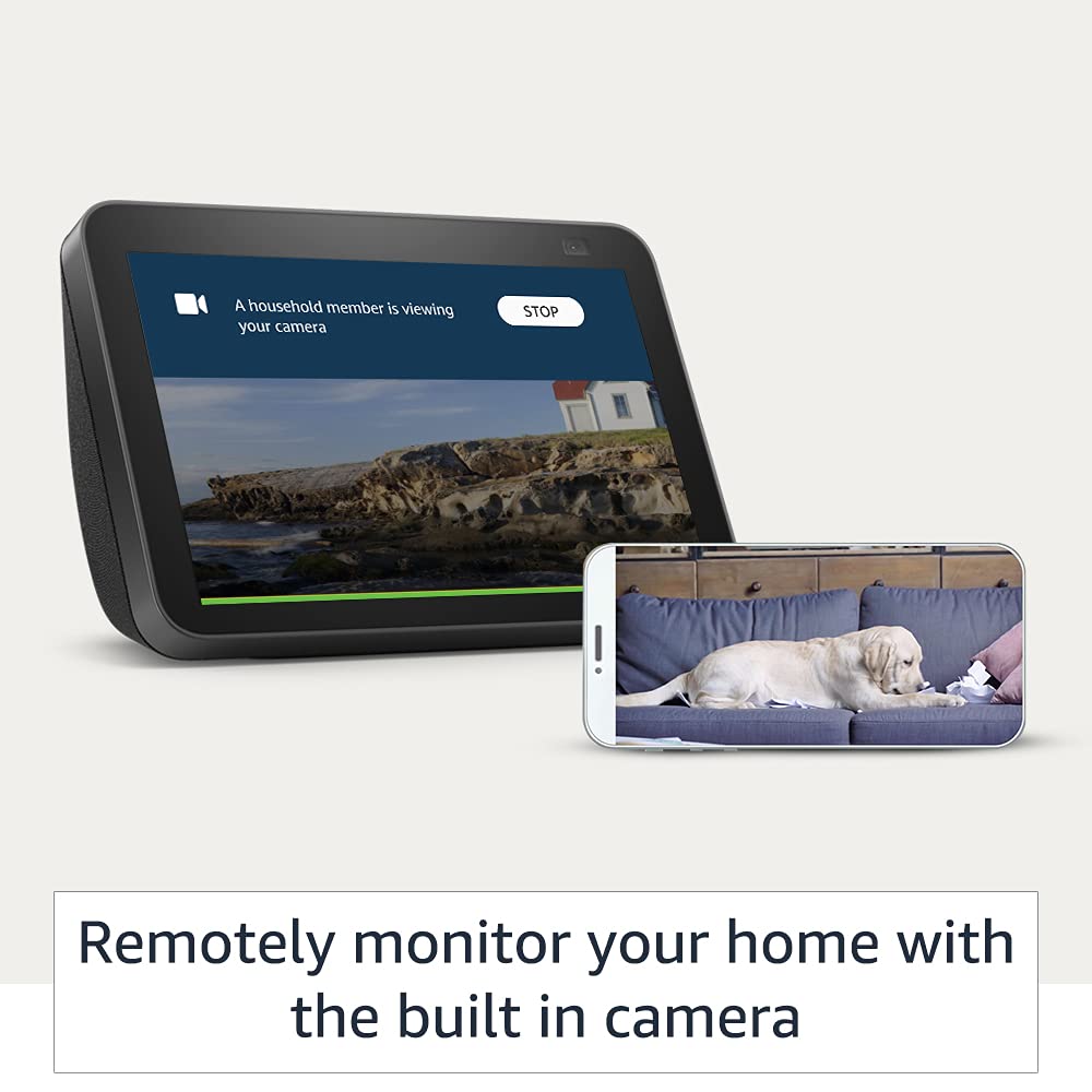 All New Echo Show 8 (2nd Gen) – 8” HD Smart Display with Alexa, 13MP Auto-Framing Camera, Stereo Sound & Smart Home Control (Black) | Suraj Electronics Delhi NCR