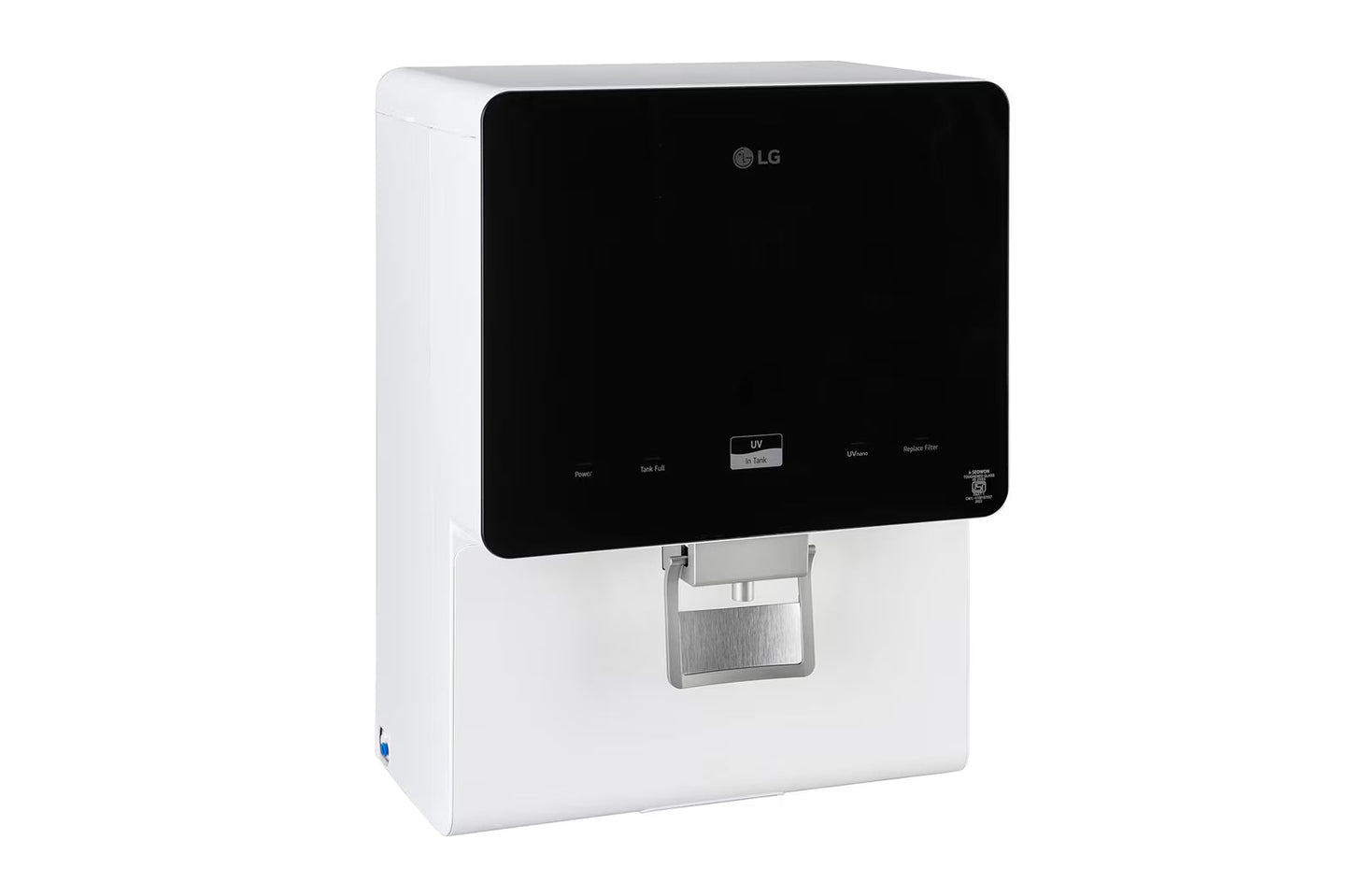 LG WW176GTBW 8L RO+UV+MB Water Purifier with Stainless Steel Tank, Premium Glass Finish