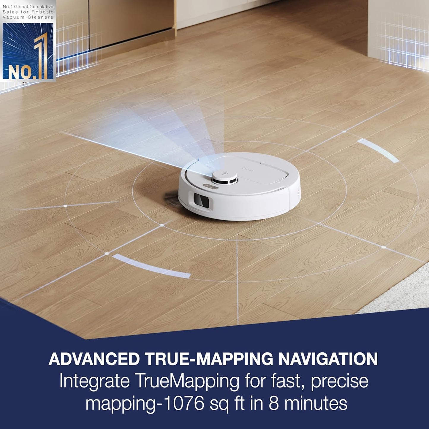 ECOVACS DEEBOT N30 Robot Vacuum &amp; Mop | 10,000 Pa | 5200mAh | TrueMapping | 2-in-1 Smart Cleaner | Suraj Electronics Delhi NCR