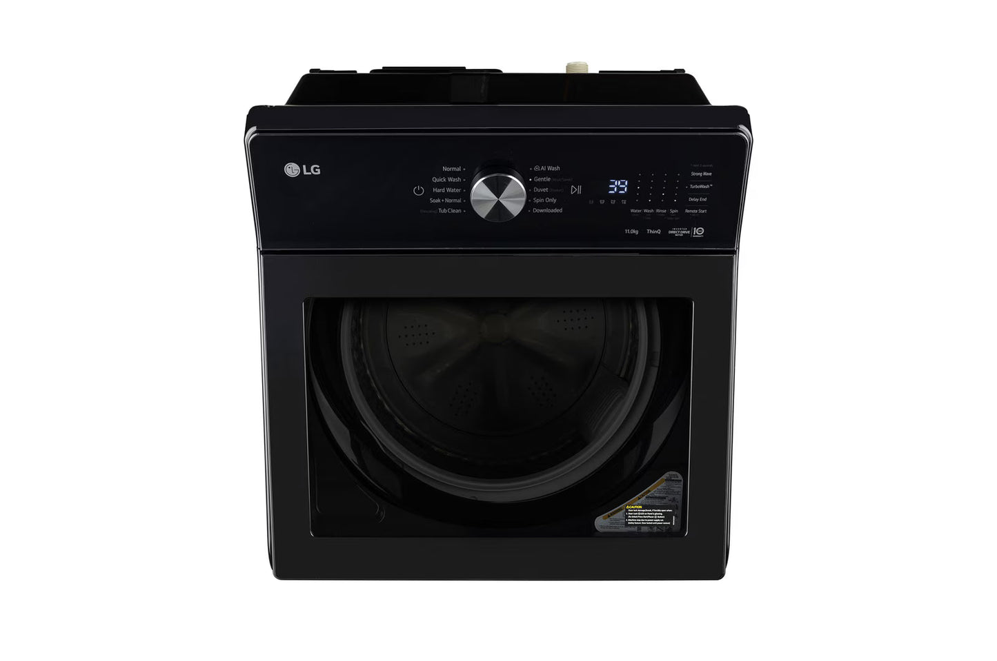 LG TX311NWO 11Kg Top Load Washing Machine, AI Direct Drive™, 6 Motion DD, Onyx Black, 5 Star.