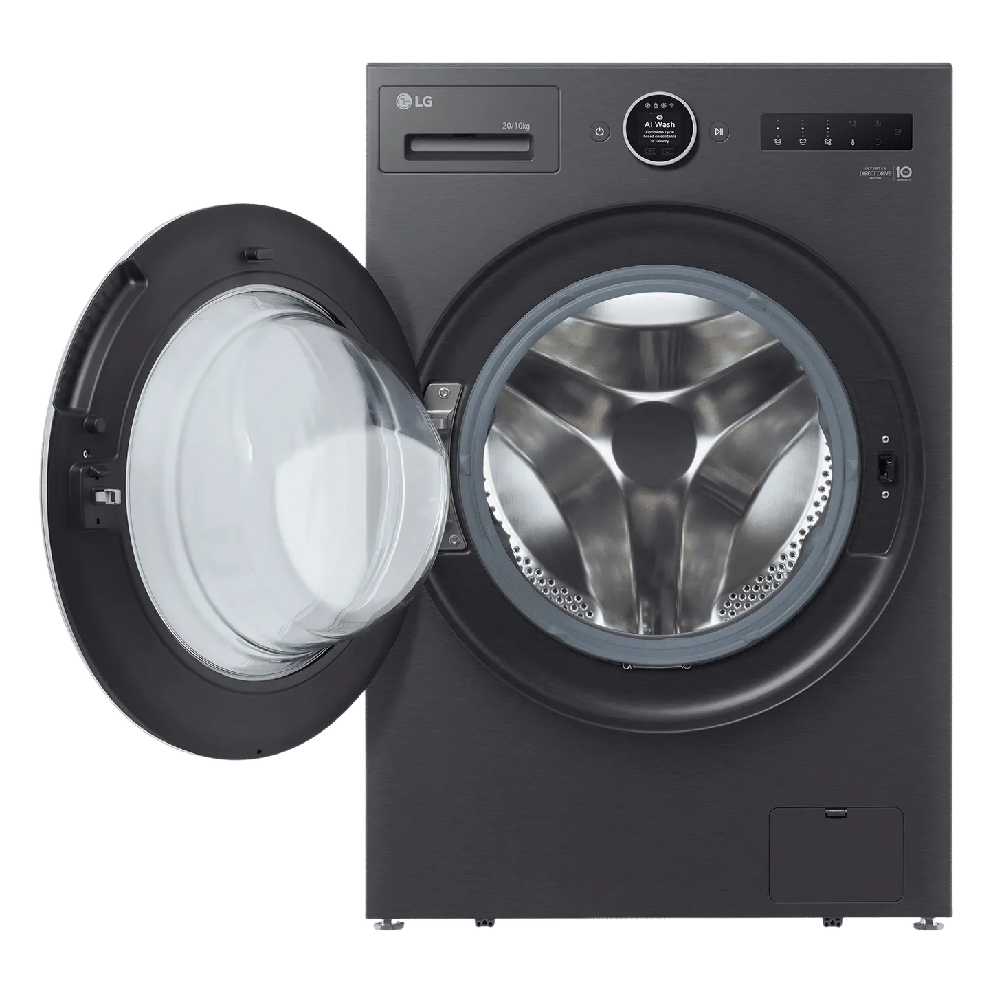 LG FDX92010A9K 20/10 kg Wi-Fi Inverter Fully Automatic Front Load Washing Machine (VX Series, Essence Black)