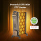 Havells GHROFCJK240 9 Fin Hestio Wave Fin OFR (Oil Filled Radiator)|Room Heater|2400 W|3 Heat Settings & PTC Fan Heater|Inclined Control Panel|Retractable Wheels| Comfortable Breathing|360° Heating (Black)