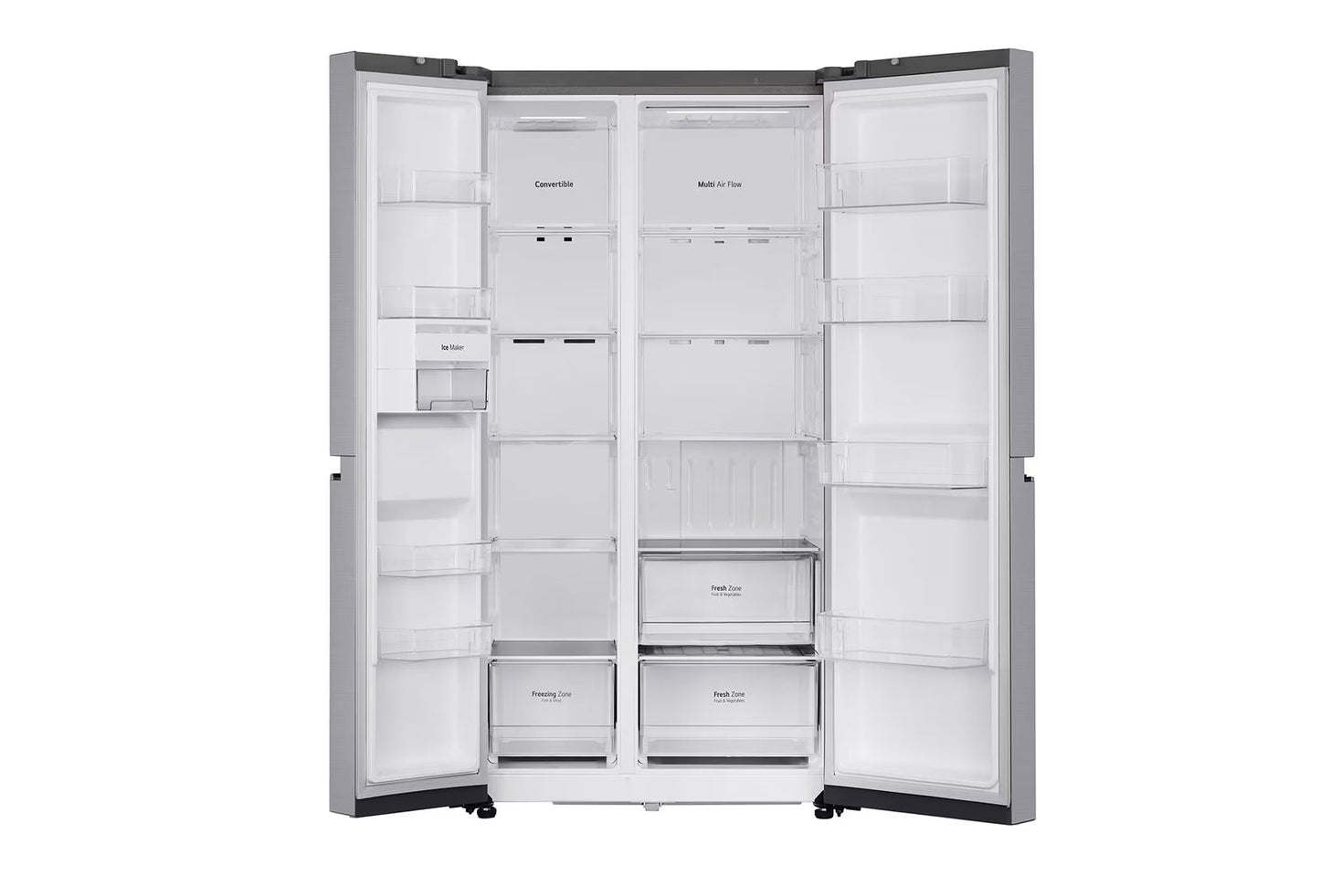 LG GL-B257HPZ3 650 L Side-by-Side Refrigerator | Convertible | Door Cooling+™ | Smart Inverter Compressor | 3 Star | Suraj Electronics Delhi NCR